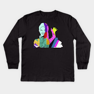 Lana del rey - Wpap Vinatage Kids Long Sleeve T-Shirt